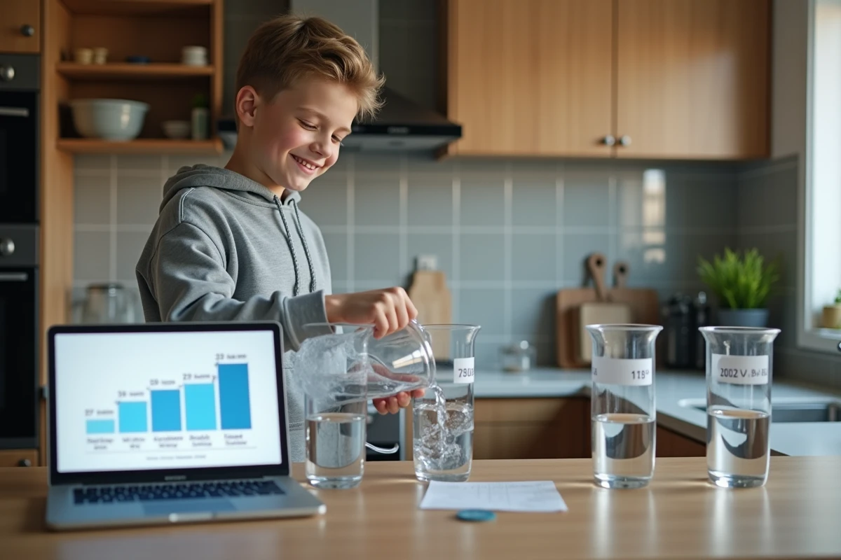 Garçon versant de l